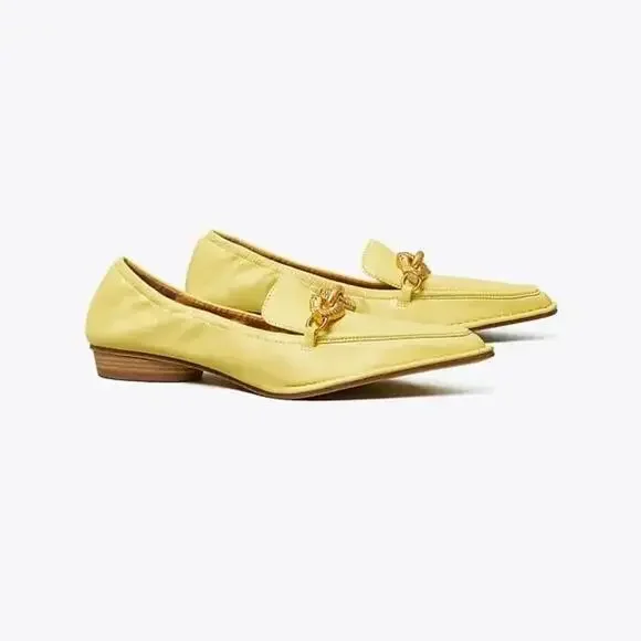 TORY BURCH Jessa Pointy-Toe Loafer - Butter Yellow/ Butter Yellow - Picture 2 of 5